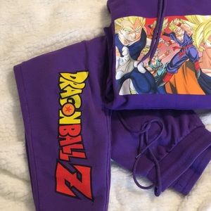 Dragon Ball Z sweatpants and hoodie set